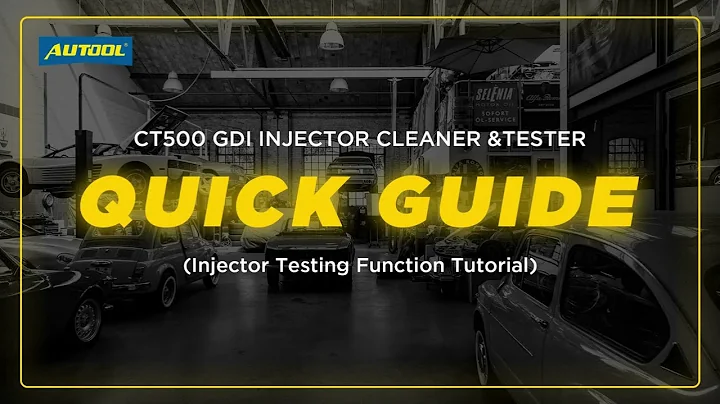 Quick Guide for AUTOOL CT500 Injector Testing Demonstration