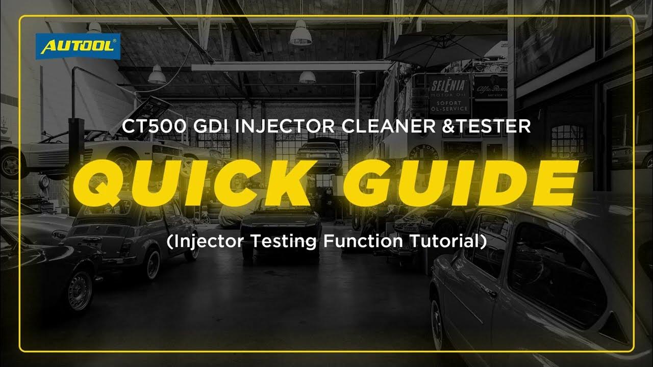 Quick Guide for AUTOOL CT500 Injector Testing Demonstration YouTube