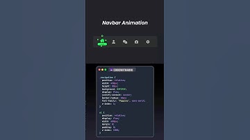 Navbar Animated for website #shorts #coding #trending #webdevelopment #webdesign #coder #javascript