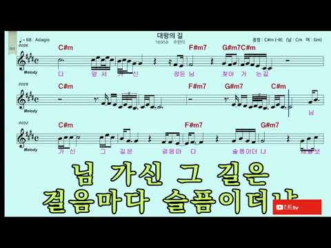 대왕의 길                                  원곡 주현미(가인 김영배)