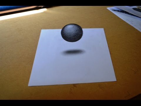 Como fazer desenho com efeito 3D simples - YouTube