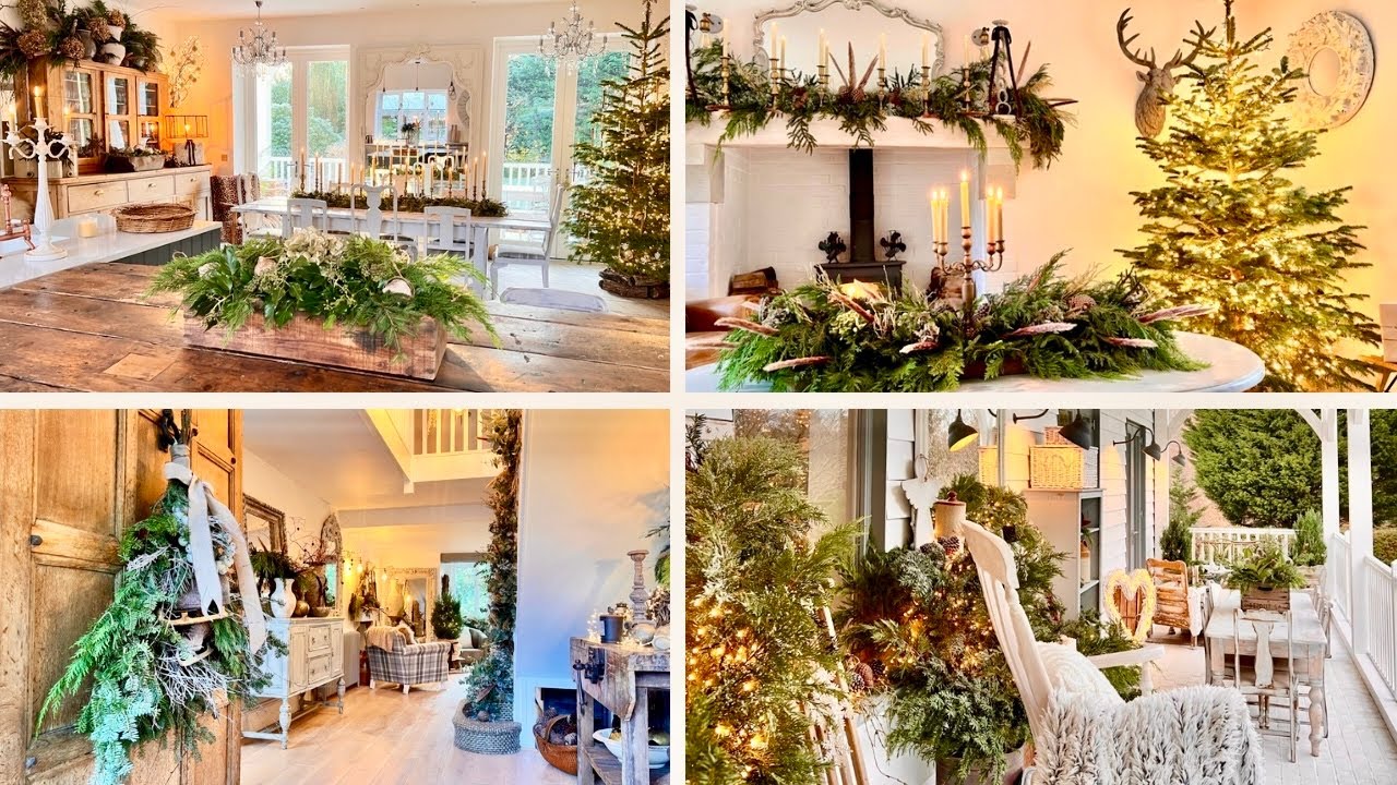 Rustic Christmas Home Tour๐ฒ Thrifted & Natural Holiday Decor Ideas | Ep ...