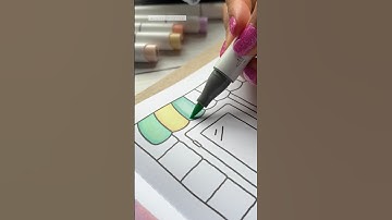 Tip on How I Color with Markers #alcoholmarkers #arttips #coloringbook #ohuhumarkers #coloring #art