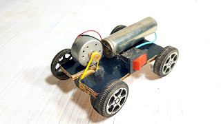 How to Make a Super Fast DC Motor Car  Mini Electric Toy Car