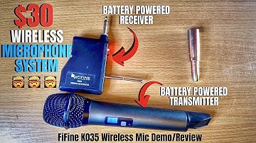 A $30 WIRELESS/PORTABLE MICROPHONE SYSTEM? - FiFine K025 Review/Demo