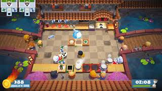 OverCooked!2 1-2 4-star 3 players Gameplay