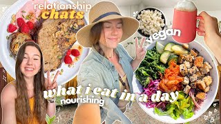 VLOG! what I eat in a day | relationship chats & car camping ✨‍