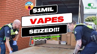 A haul of illegal vapes worth an estimated $1 million has been seized from a truck in Perth! | VP