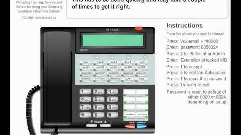 Voicemail Reset Locked Mailbox - Business Phone Systems Calgary