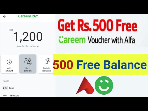 Free Mobile Balance From Careem app using voucher code