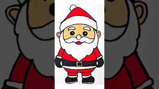 How To Draw And Color Santa Claus #Christmas #art #creative