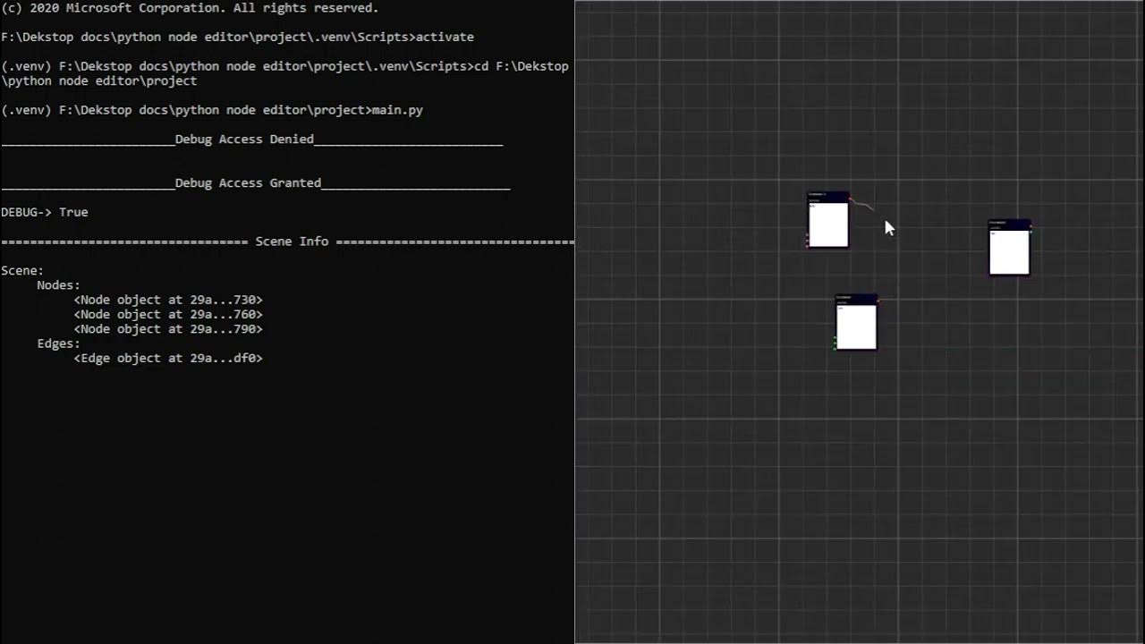 Node editor python prototype 0 introduction - YouTube