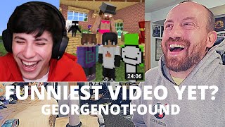 GeorgeNotFound Minecraft, But If You Laugh You Lose REMATCH (BEST REACTION!) just HILARIOUS!