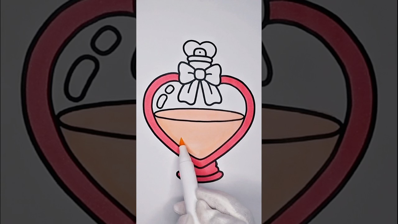 Elegant Perfume Bottle Coloring | Relaxing Art 💖✨