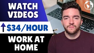 Make ⬆️$34/HOUR WATCHING VIDEOS Online with 9 Easy Work From Home Jobs