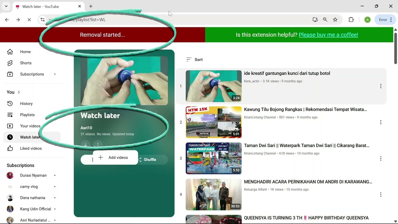 Cara Menghapus Semua Video yang Belum Ditonton di List Tonton Nanti Sekaligus