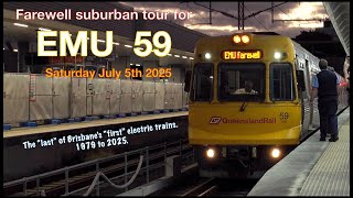 Queensland Rails  EMU 59 farewell tour.