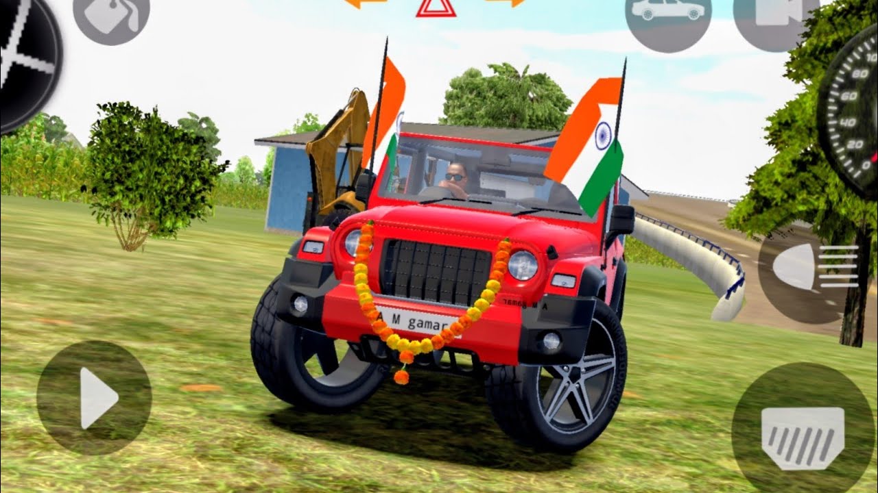 Modified Mahindra Thar 😈 Games :Indian Red Thar Thar (Gadi Wala Games) Car Game Android Game #2025 
