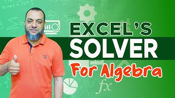 Excel Solver For Solving Algebra : Unlocking Powerful Problem | Urdu/Hindi |