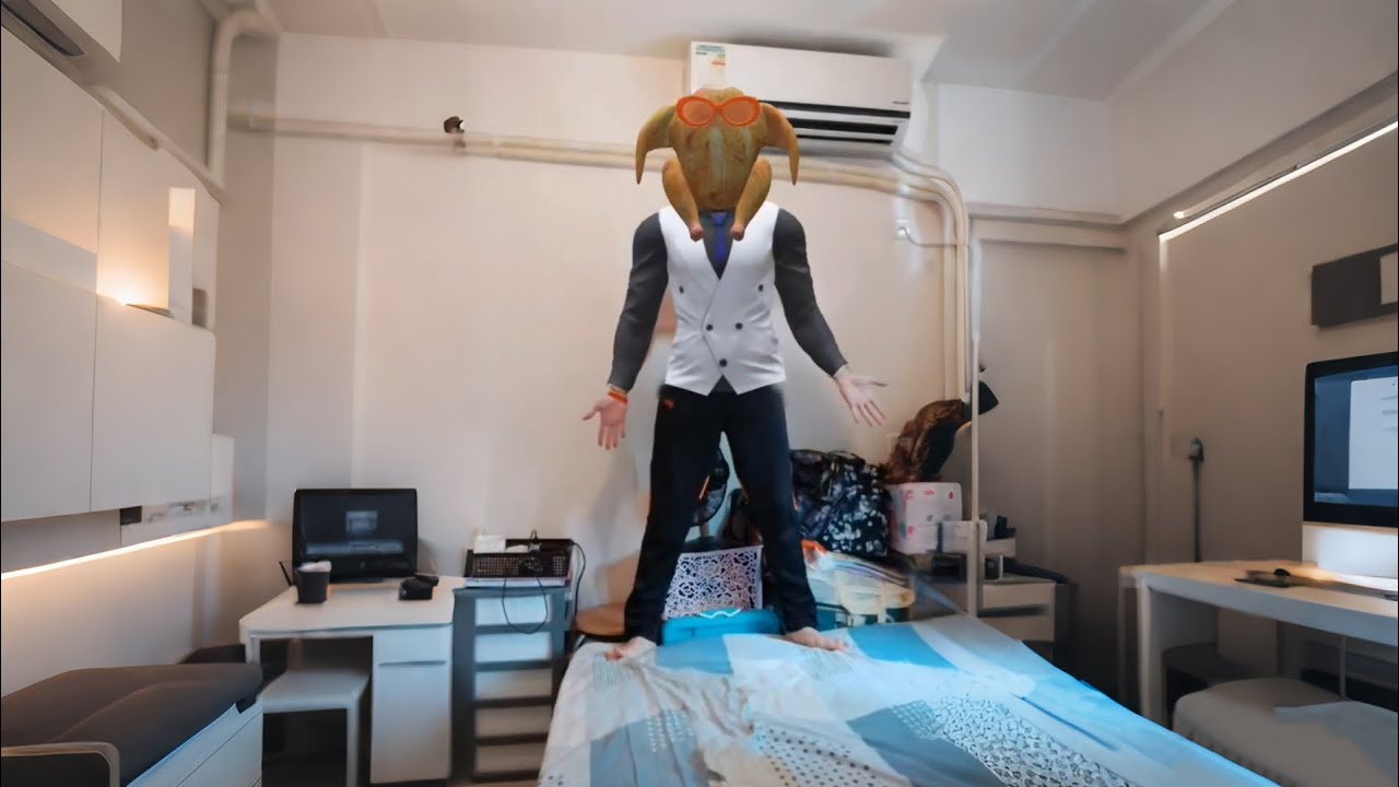 Dapper turkey in shades, suit, and tie leads the Thanksgiving fun with style and laughs!