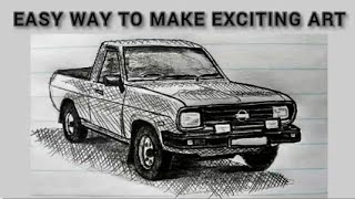 Here's how to shade better | Nissan 1400 bakkie drawing easy step by step tutorial