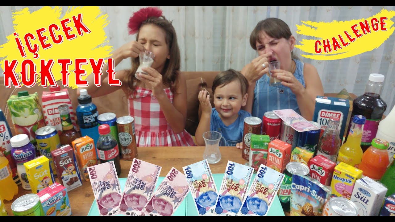 İçecek Kokteyl challenge ödüllü  Elif ile Eğlenceli Video 