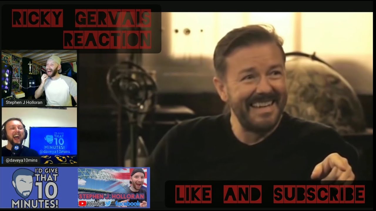 Learn English with Ricky Gervais Reaction - YouTube
