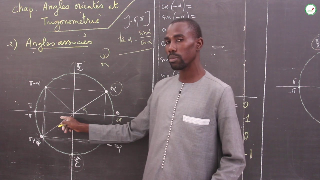 Cours - Première S2 - Mathématiques : Angles orientés et Trigonométrie / Angles associés / M. Boye