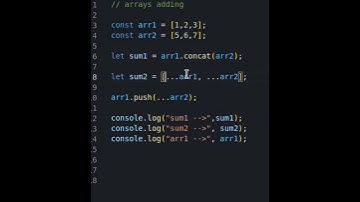 Three types of array adding in javascript #shorts #array