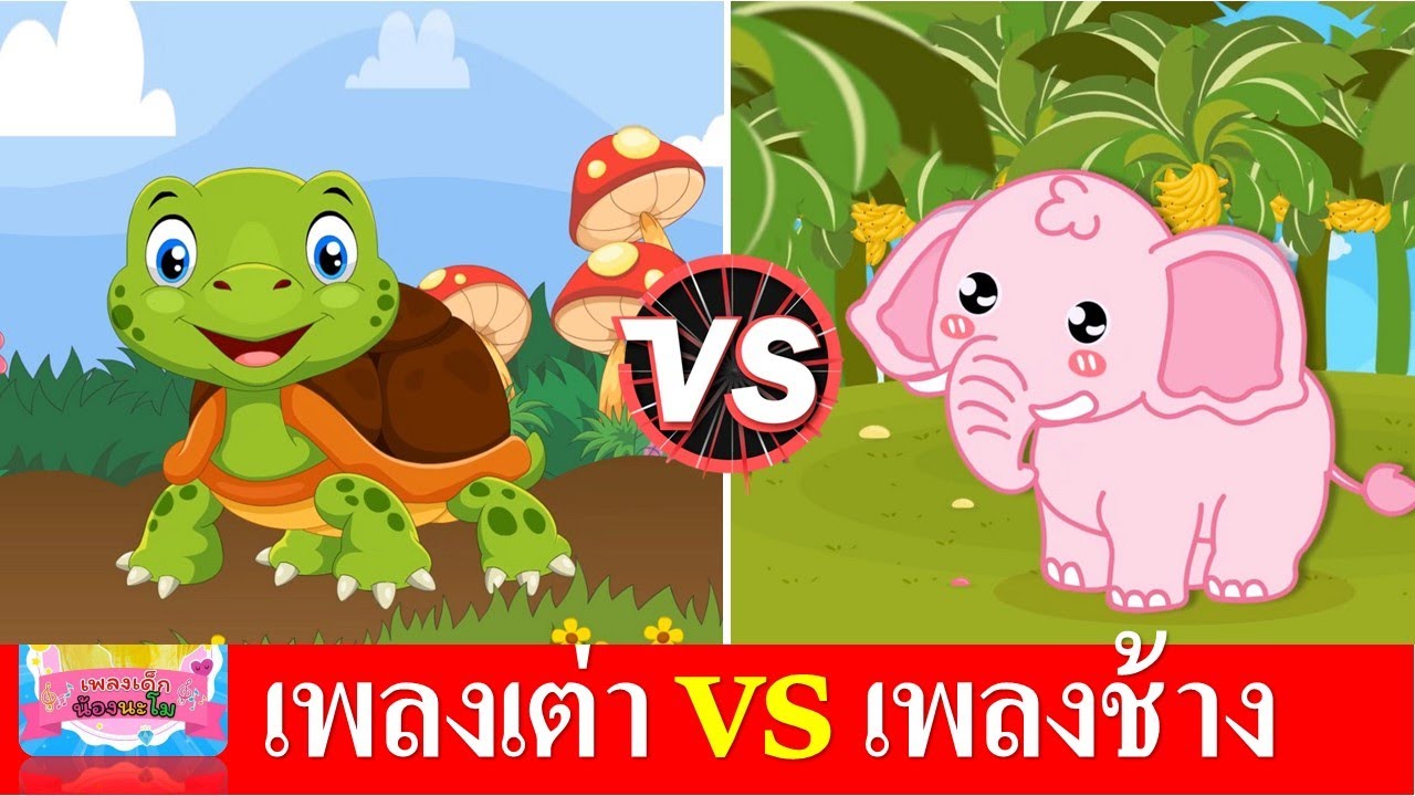 เพลงเต่า vs เพลงช้าง | เต่าเอ๋ยเต่า | ช้าง ช้าง ช้าง น้องเคยเห็นช้างหรือเปล่า | เพลงเด็กในตำนาน