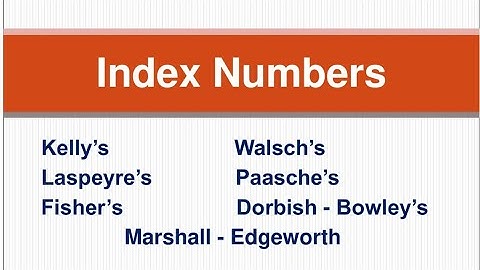 Price Index No. by Kelly