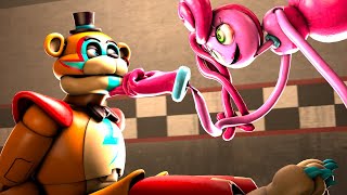 FNAF SECURITY BREACH VS MOMMY LONG LEGS TRY NOT TO LAUGH