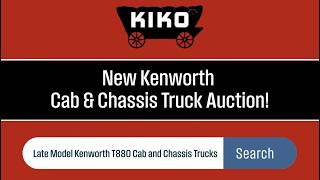 New Kenworth Cab & Chassis Trucks At Auction | KIKO Auctioneers | AuctionTime