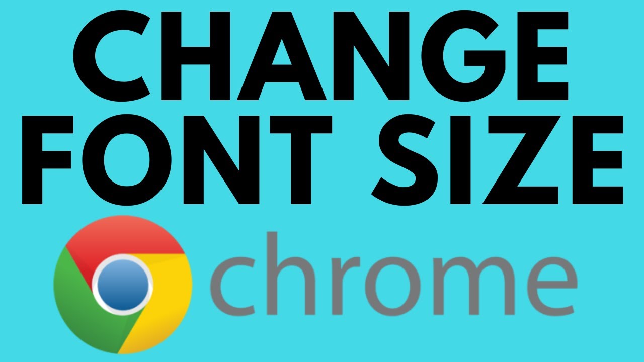 How To Change Font Size In Google Chrome Adjust Text Size YouTube