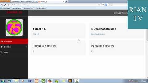 sistem informasi apotek dengan php dan mysql