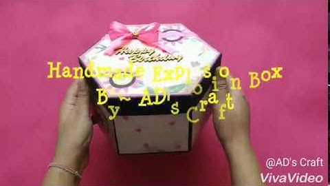 Hexagon Explosion Box | Birthday gift | Anniversary gift | by AD