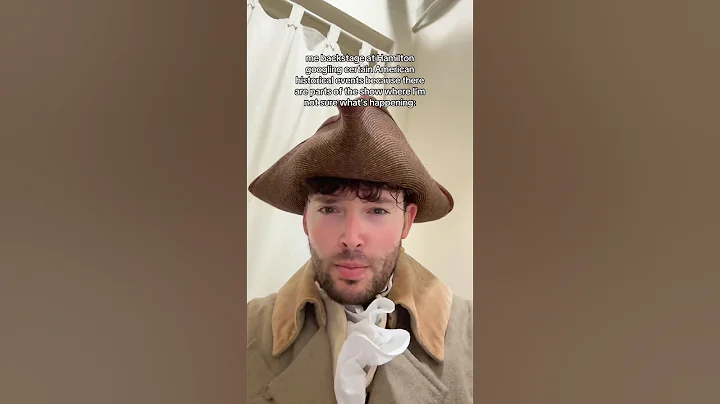 googling the plot of Hamilton while I’m backstage 😌 #pov #broadway #actor #theatre #musical