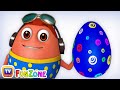 Learn BLUE Colour with Johny Johny Yes Papa | Surprise Eggs Colours Ball Pit Show | ChuChuTV 3D Fun