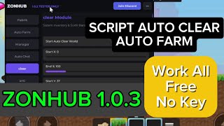 Script Auto Clear World And Auto Factory OP Craft A World || Free And No Key | Link Description
