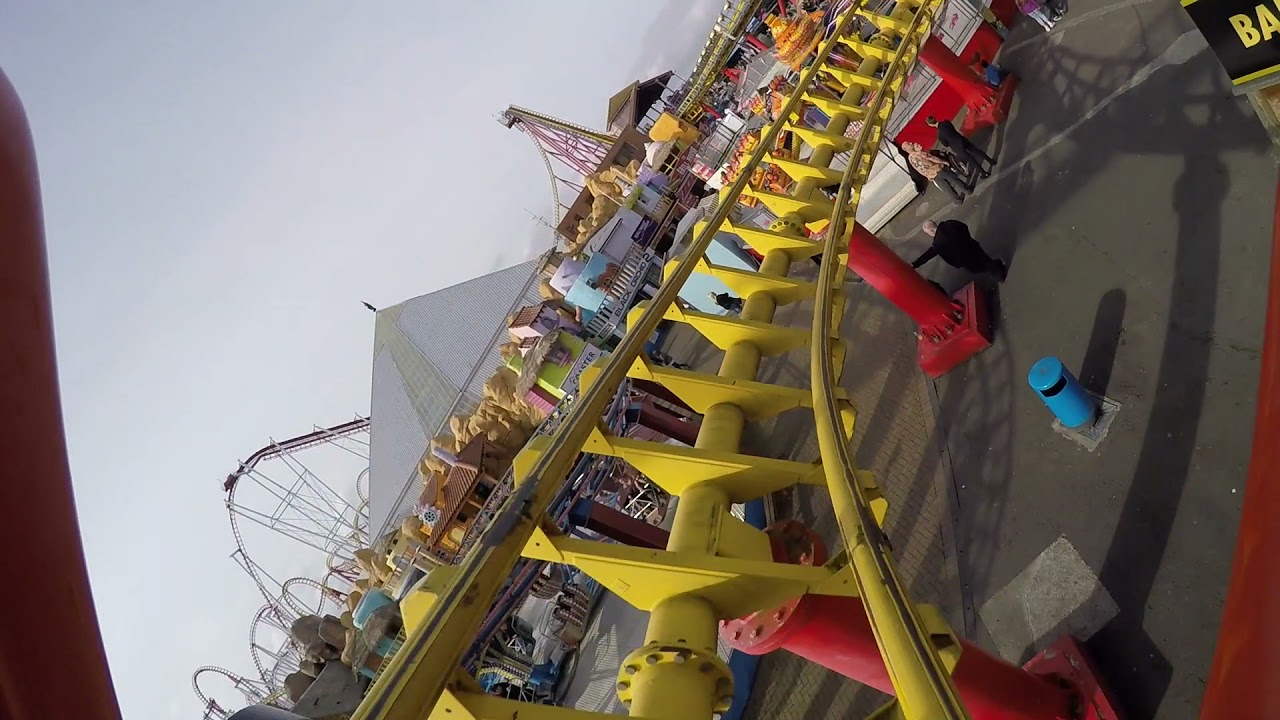 Millennium Roller Coaster Reverse POV - Fantasy Island Skegness