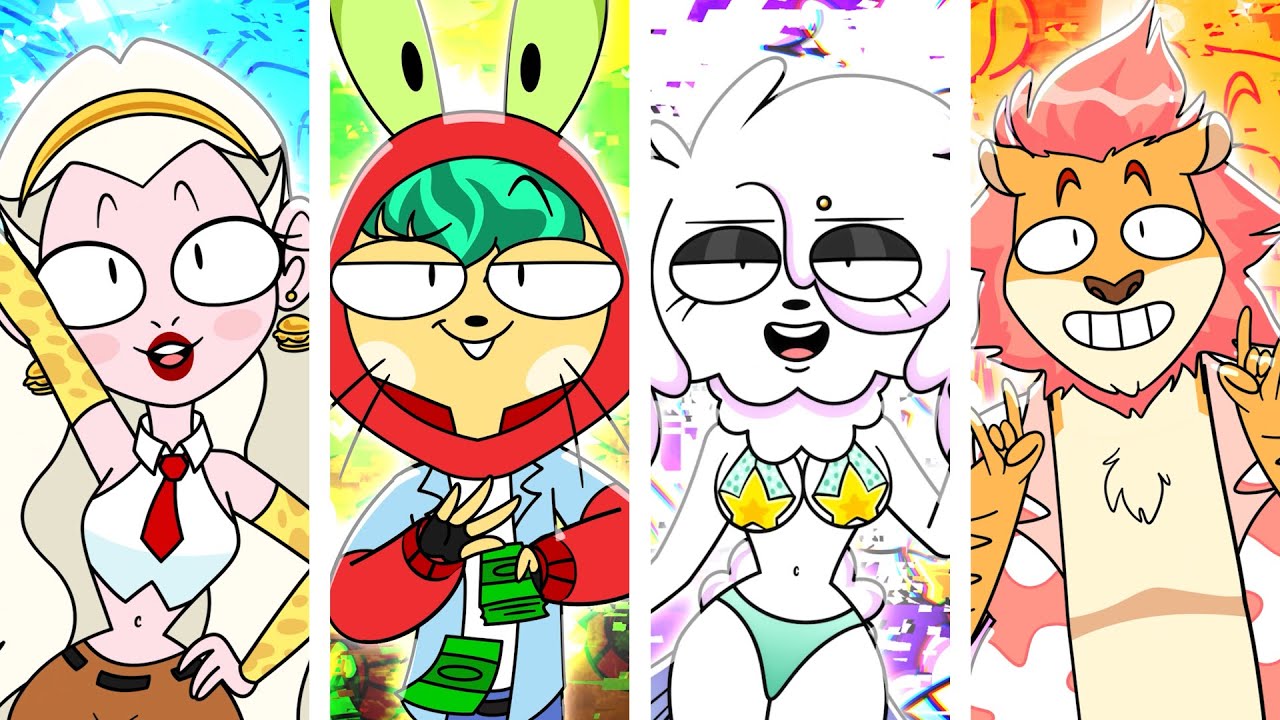 Rocky Rakoon Roxanne Rocky Rakoon's Bikini Bottom Glowup // Funny Animation Meme Mega Mix ...