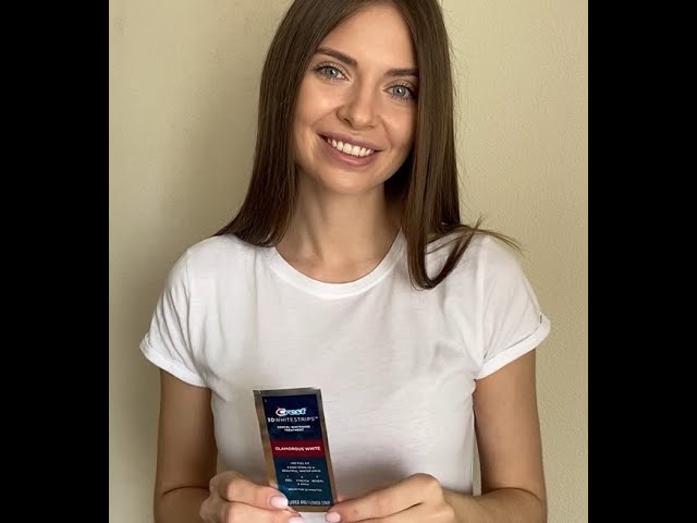 Использование отбеливающих полосок Crest 3D White Whitestrips Glamorous White