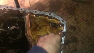 How to drop oil pan and clean oil sump 98 99 00 01 02 Saab 9-3