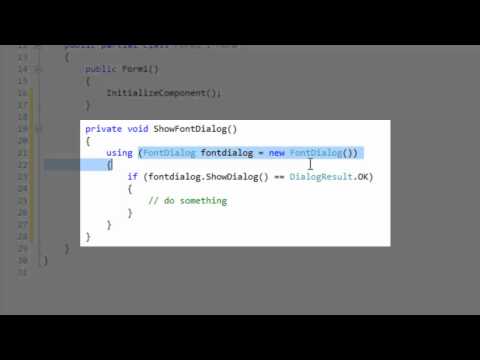 using for disposing resources (C# .NET)