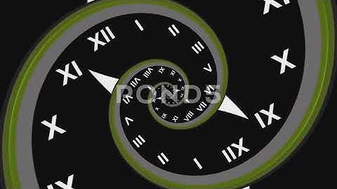 droste effect clock zoom in