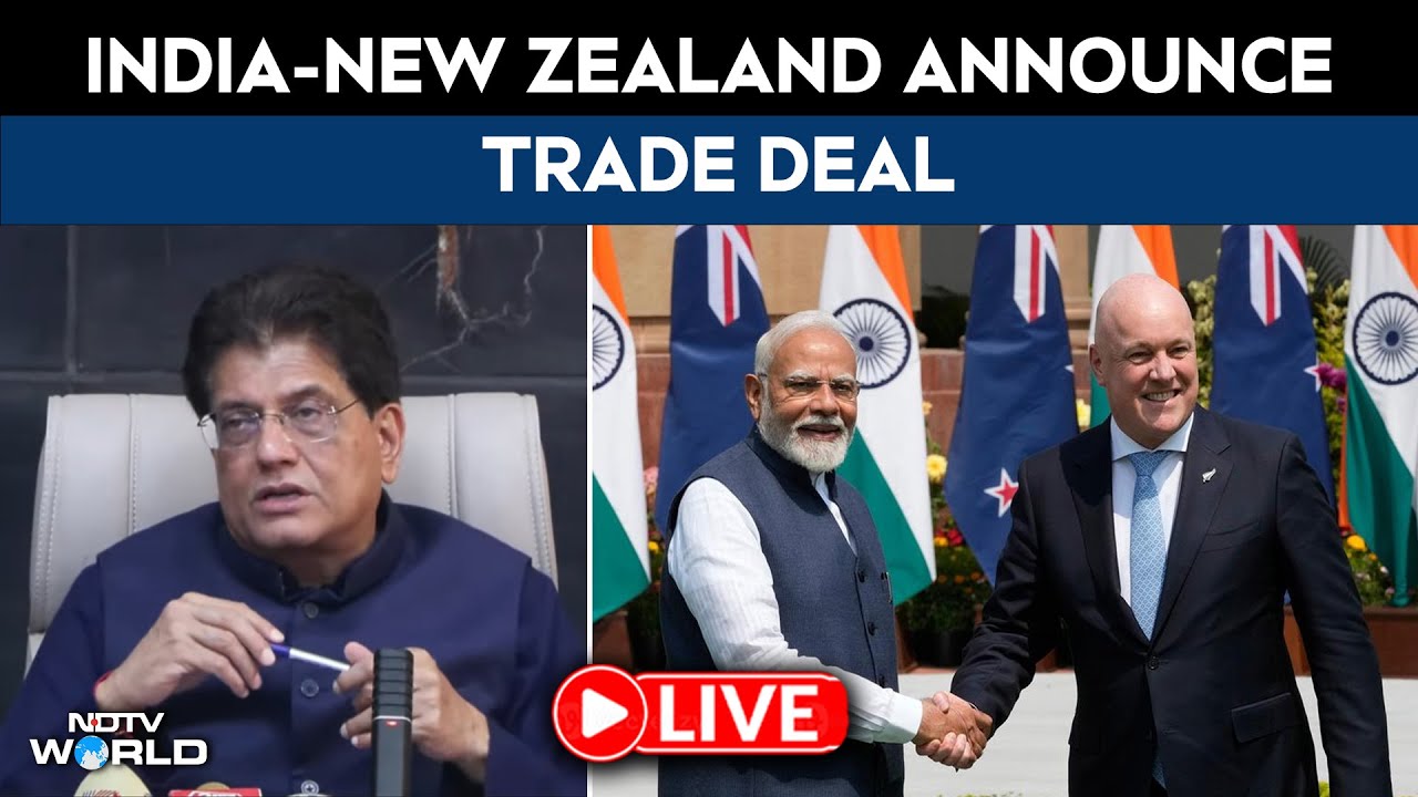 India New Zealand Trade Deal LIVE | Minister Piyush Goyal Briefing On ...