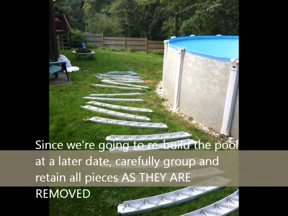 51  How to take down a above ground swimming pool 