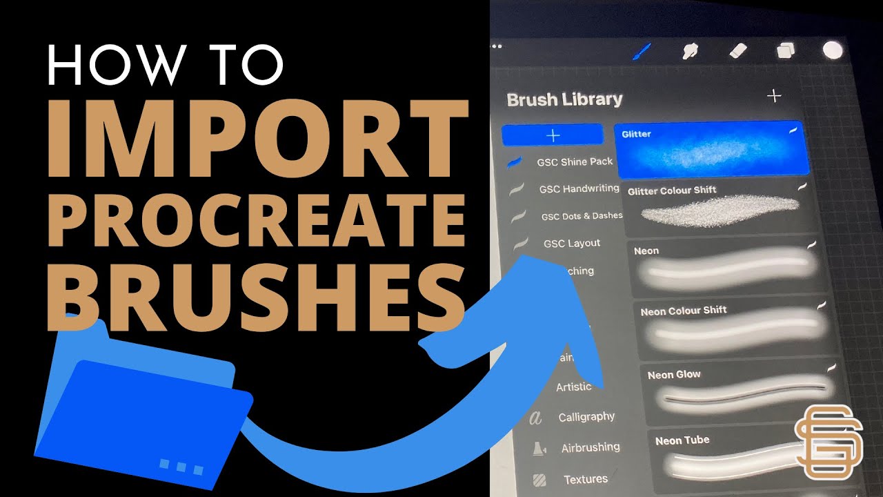 How to import Procreate brushes into the app on your iPad - YouTube