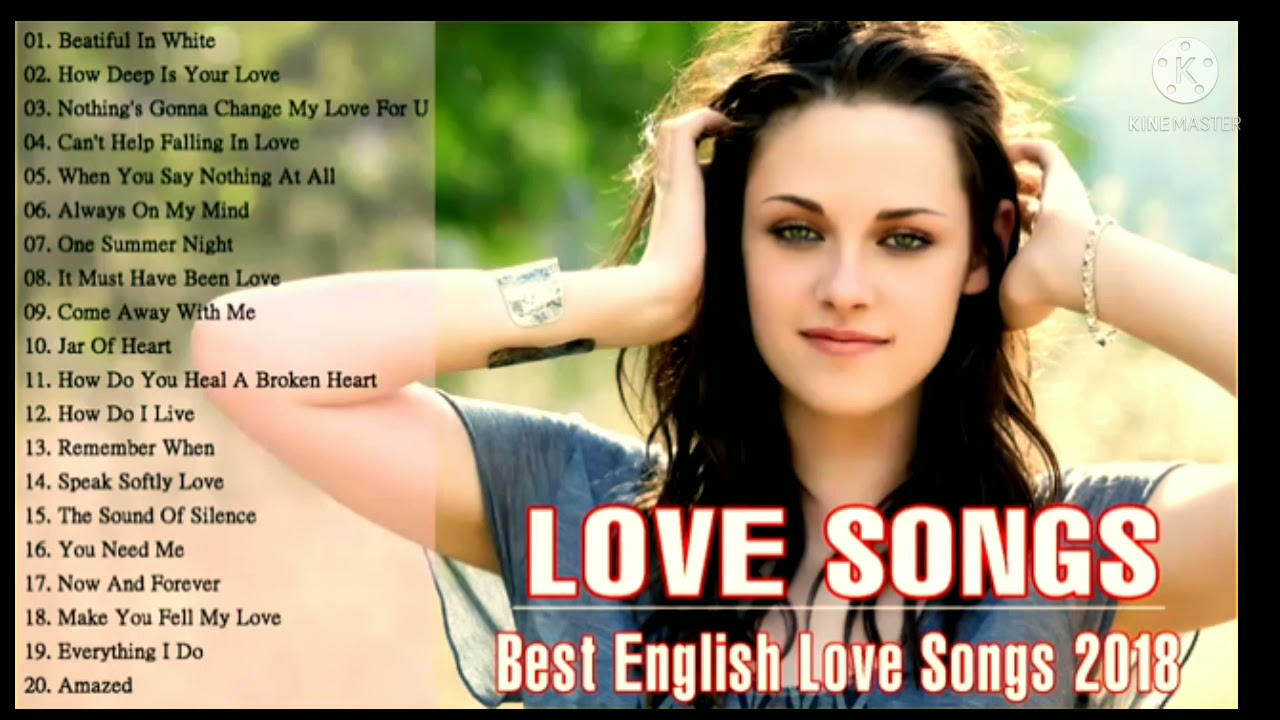 20 Best English Love Songs Lagu Temani Istirahat Siang Malam Youtube