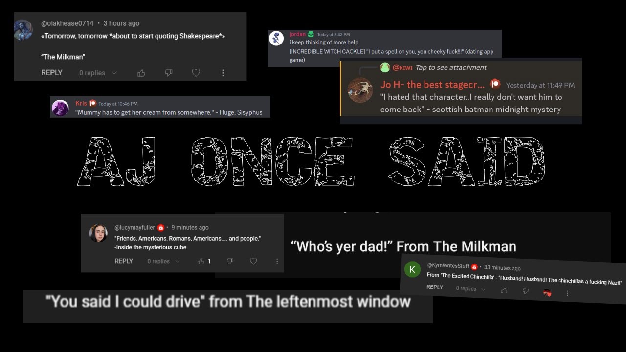 Эй Джей однажды сказал...